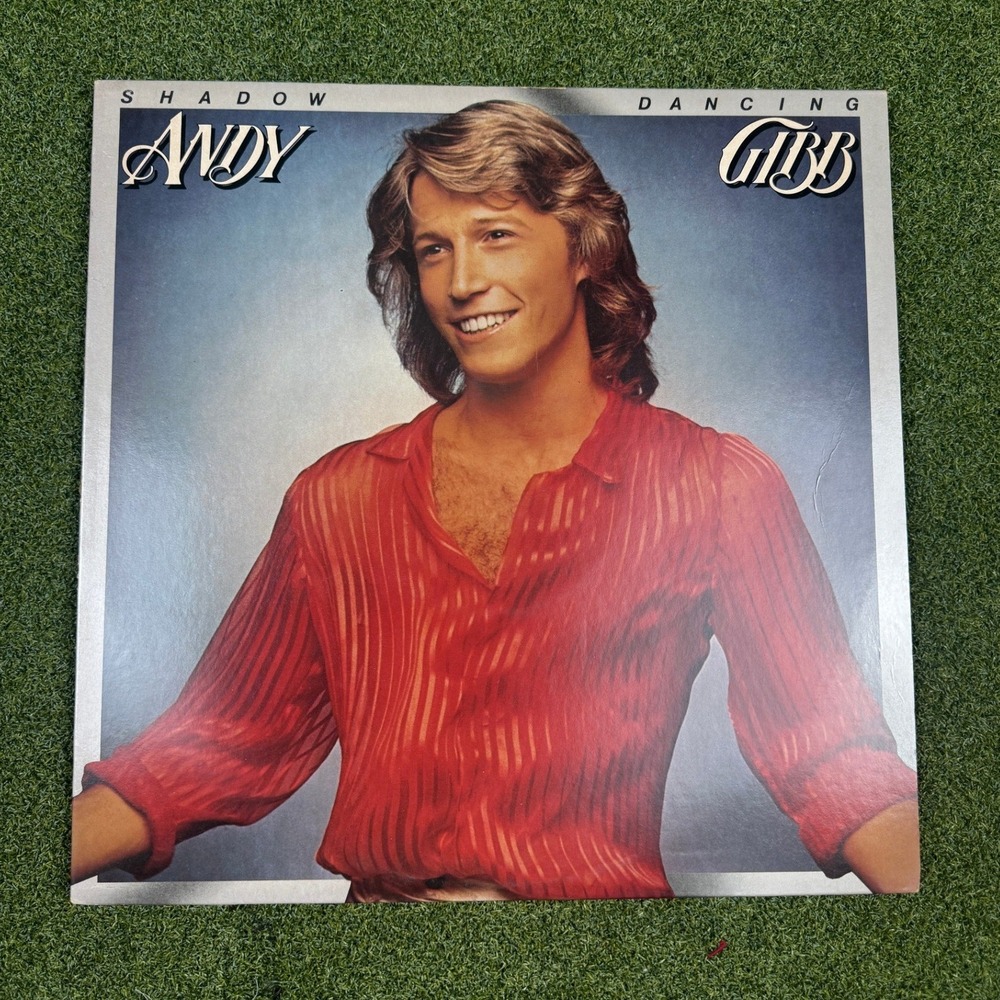 Andy Gibb Shadow Dancing LP 1978 RSO‎ RS1-3034 Disco Pop Vinyl Record 12"